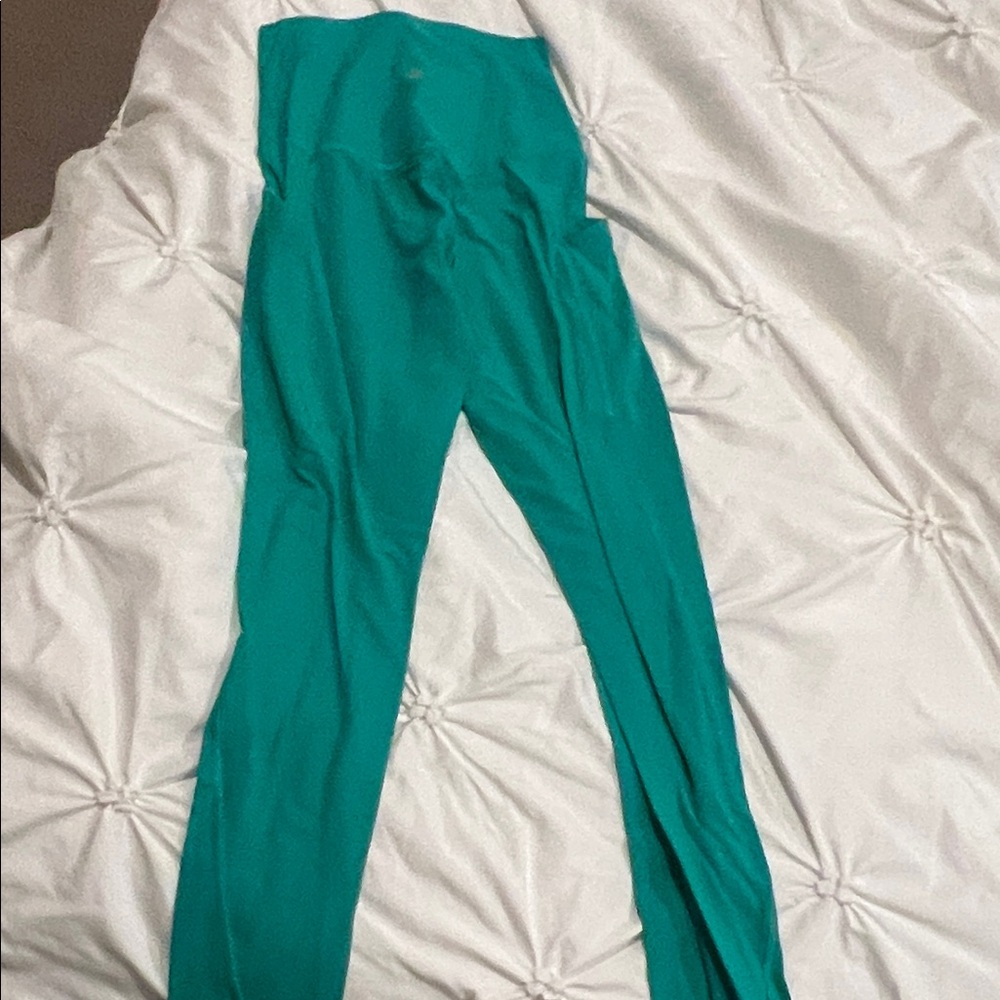 Teal high-rise lululemon leggings